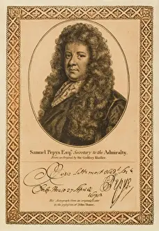 Antique Print Collector Items Prints: Samuel Pepys