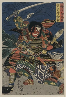 The samurai warriors Ichijo Jiro Tadanori and Notonokami Nor The samurai warriors Ichijo Jiro Tadanori and Notonokami Nor
