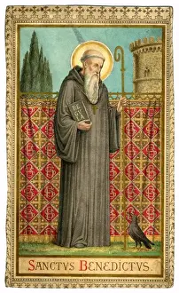 Christian Iconography Prints: Sanctus Benedictus