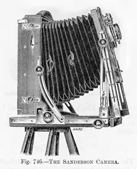Vintage Camera Equipment Prints: Sanderson Camera / 1905