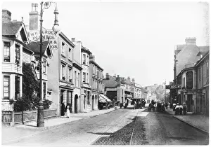 Prints of High Street, Sandgate, Kent Sandgate Prints: Sandgate - 1902 High Street, Kent Print