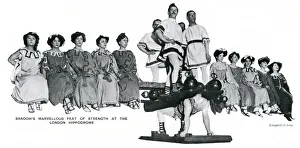 Sandow's marvellous feat of strength at London Hippodrome Sandow's marvellous feat of strength at London Hippodrome