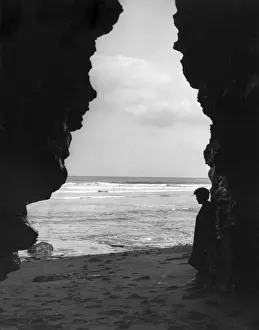 Yorkshire Coastal Scenes Prints: Sandsend Caves