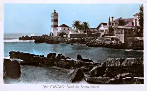 Santa Marta lighthouse, Estoril, Cascais, Portugal Santa Marta lighthouse, Estoril, Cascais, Portugal