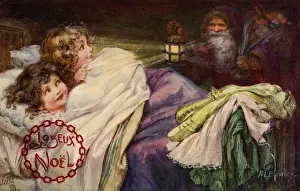 Santa's Arrival Print, 1911