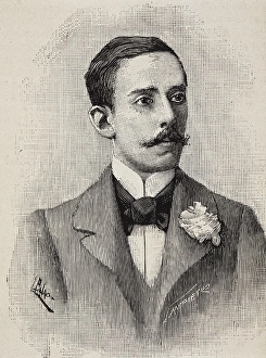 SANTOS DUMONT, Alberto (1873-1932). Brazilian aviator SANTOS DUMONT, Alberto (1873-1932). Brazilian aviator