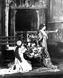 Historical Performing Artists Prints: Sarah Bernhardt on Stage