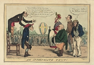 Satirical cartoon, An Appropriate Text Satirical cartoon, An Appropriate Text