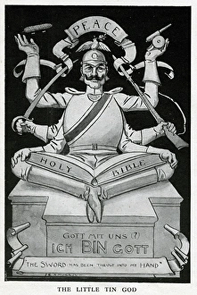 Satirical cartoon of Kaiser Wilhelm II, WW1 Satirical cartoon of Kaiser Wilhelm II, WW1