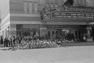 Saturday morning movie crowd, North Platte, Nebraska Saturday morning movie crowd, North Platte, Nebraska