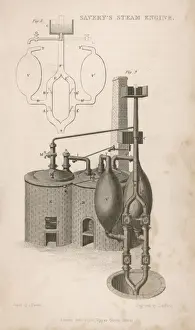 Old Steam Engine Pictures Prints: Saverys Steam Engine
