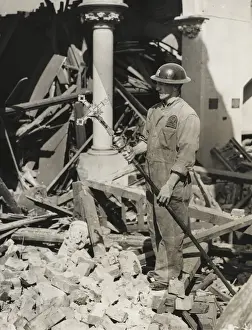 The Blitz 1940s Prints: Saving the processional cross - The Blitz