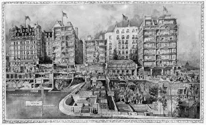 Iconic British Landmarks Prints: Savoy Hotel