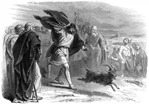 Print of Scapegoat Released During Solemn Expiation