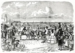 Part of Scarborough, drawn by John Leech 1857 Part of Scarborough, drawn by John Leech 1857
