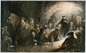 Print of a Scene in an Apache Cafe Chantant, 1923