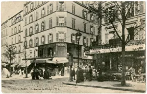 Scene in the Avenue de Clichy, Paris, France Scene in the Avenue de Clichy, Paris, France