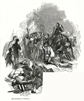 Scene at the Battle of Crecy, Picardy, France Scene at the Battle of Crecy, Picardy, France