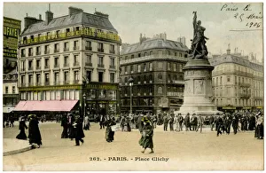 Scene in the Place de Clichy, Paris, France Scene in the Place de Clichy, Paris, France