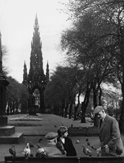 Scene in Princes Street Gardens, Edinburgh, Scotland Scene in Princes Street Gardens, Edinburgh, Scotland