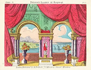 Scenery for Aladdin, Pollocks Toy Theatre Scenery for Aladdin, Pollocks Toy Theatre