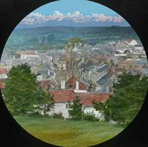 Devon England Scenery Prints: Scenery of Devon - Okehampton general view