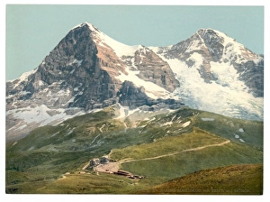 Scheidegg, Mount Eiger and Monch, Bernese Oberland, Switzerl Scheidegg, Mount Eiger and Monch, Bernese Oberland, Switzerl