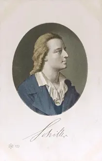 Portrait Of A Famous Writer Prints: Schiller - Author