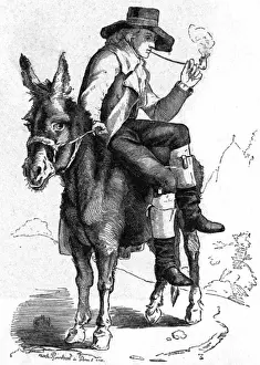 Johann Christoph Friedrich Schiller Prints: Schiller on a Donkey