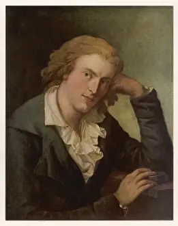 1786 Print of Johann Christoph Friedrich Schiller