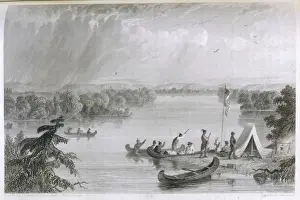 19th Century Explorers Prints: Schoolcraft Exploration