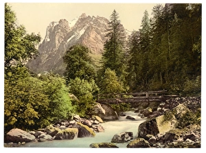 Schwarze Lutschine and Wetterhorn Mountain, Bernese Oberland Schwarze Lutschine and Wetterhorn Mountain, Bernese Oberland