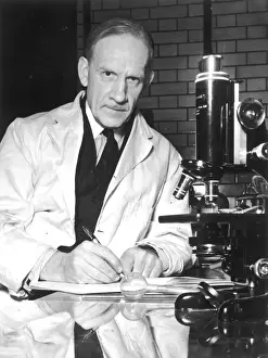Prints of ROBERT ROBINSON Scientist; pioneer in the synthetic production of penicillin; winner of the Nobel Prize for Chemistry in 1947 for his work on alkaloids Robert Robinson Prints: Robert Robinson Print - Nobel Prize Winning Chemist