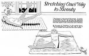 Stretching Exercises For Women Prints: Scissors and Pendulum - Exercise regime for 1927