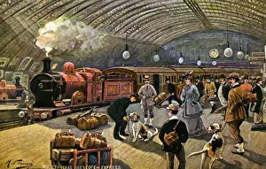 The Scottish Express: St Pancras Print 1909
