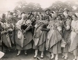 Traditional British Costume Prints: Scottish Fishwives