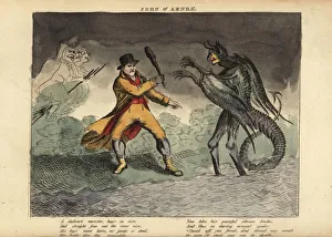 Scottish traveller John o Arnha fighting a Kelpy Scottish traveller John o Arnha fighting a Kelpy