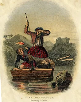 Scottish Types - Leistering Salmon, Clan MacGregor Scottish Types - Leistering Salmon, Clan MacGregor