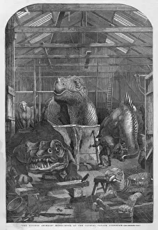Crystal Palace Dinosaurs Prints: Sculpting Animals