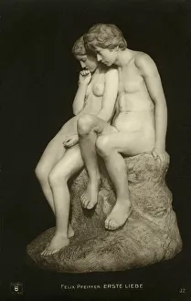 Sculpture Erste Liebe ('First Love') by Felix Pfeiffer Sculpture Erste Liebe ('First Love') by Felix Pfeiffer