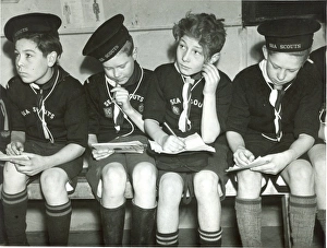 Four Sea Scouts at Colchester, Essex Four Sea Scouts at Colchester, Essex