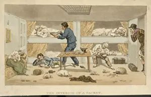 19th Century Maritime Art Prints: Sea-Sick below Deck