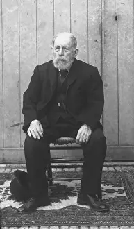 Ralph Ponsonby Watts Photos Prints: A seated elderly man - Devon