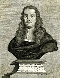 Prints of SEBASTIAN SCHEFFER German scientist Date: 1631 - 1686 Famous Inventors And Scientists Prints: Sebastian Scheffer German Scientist Print 1631-1686