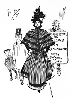 Victorian Social Commentary Prints: The Second in Command - Mr and Mrs Binks