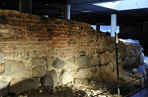 Section of the city walls, c. 1530. Stockholm Section of the city walls, c. 1530. Stockholm