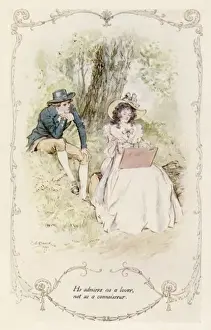 Print of Elinor and Robert under a Tree