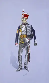 Malcolm Greensmith Painting Prints: Sergeant of the 5th Light Dragoons (Hussars)