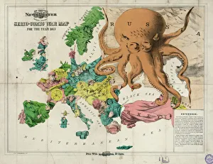 Serio-comic war map for the year 1877 Serio-comic war map for the year 1877