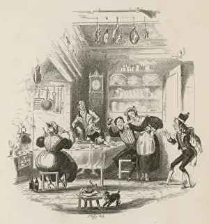 Servants Hall Print: A Victorian Era Scene